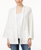 Eileen Fisher Petite Three-quarter-sleeve Kimono Jacket