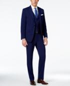 Calvin Klein X-fit Navy Solid Extra Slim-fit Vested Suit