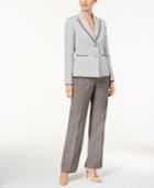 Le Suit Two-button Tweed Pantsuit, Regular & Petite