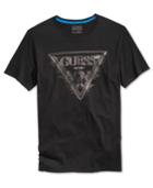 Guess Men's Linear Logo Graphic-print T-shirt