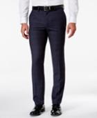 Kenneth Cole Reaction Men's Classic-fit Blue Windowpane Dress Pants