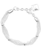 Anne Klein Silver-tone Mesh Bracelet