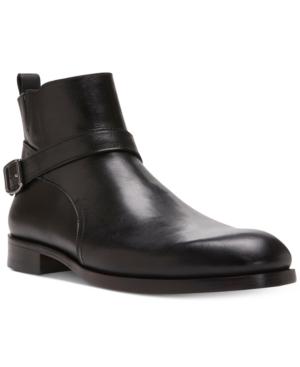 Donald Pliner Men's Zaccaro Calf Boot With Buckle Strap And Zipper Men's Shoes