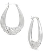 Giani Bernini Twist Hoop Earrings In Sterling Silver