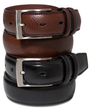 Perry Ellis Big And Tall Leather Belt
