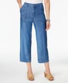 Style & Co Wide-leg Capri Pants, Only At Macy's