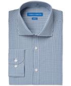 Vince Camuto Slim-fit Petrol Dobby Gingham Dress Shirt