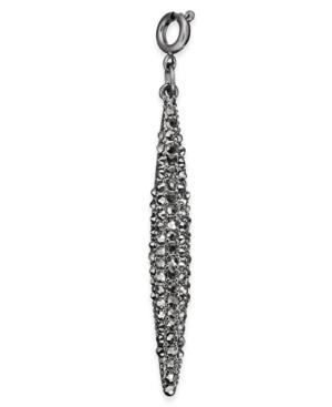 Inc International Concepts Hematite-tone Crystal Point Charm, Created For Macy's