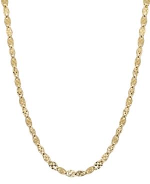 "14k Gold Necklace, 18"" 3mm Hollow Link Chain"