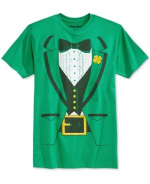 Mighty Fine Men's St. Patrick's Day Leprechaun Graphic-print T-shirt