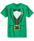 Mighty Fine Men's St. Patrick's Day Leprechaun Graphic-print T-shirt