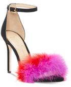 Jessica Simpson Jesaphine Furry Dress Sandals Women's Shoes