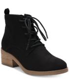 Style & Co Rizio Lace-up Ankle Booties, Created For Macy's