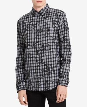 Calvin Klein Jeans Men's Grid Floral Shirt