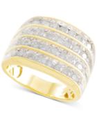 Men's Diamond Multi-row Ring (2 Ct. T.w.) In 10k Gold