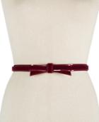 Kate Spade New York Classic Bow Velvet Belt