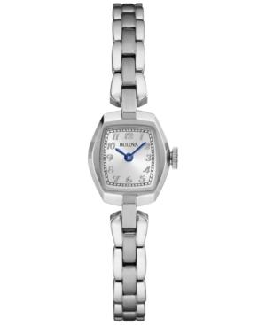 Bulova Women's Stainless Steel Bracelet Watch 18mm 96l221