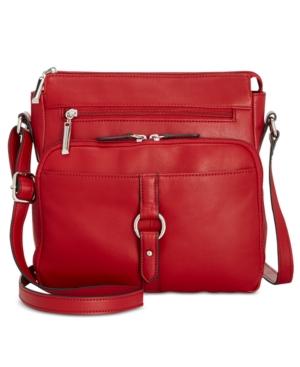 Giani Bernini Nappa Leather Ring Crossbody, Only At Macy's