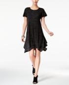 Style & Co Layered Handkerchief-hem Dress, Created For Macy's