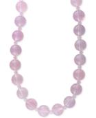 Effy Rose Quartz (4 & 12mm) Beaded Collar Necklace In 14k Gold