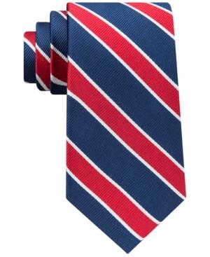 Club Room Men's Collegiate Stripe Silk Tie, Created For Macy's
