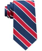 Club Room Men's Collegiate Stripe Silk Tie, Created For Macy's