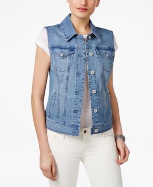 Style & Co Denim Vest, Only At Macy's