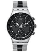 Swatch Watch, Men's Swiss Chronograph Windfall Two Tone Stainless Steel Bracelet 40mm Ycs410gx
