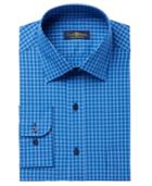 Club Room Men's Classic/regular Fit Small Brodie Plaid Dress Shirt, Created For Macy's