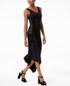 Inc International Concepts Lace-up Asymmetrical Dress, Created For Macy's