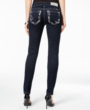 Miss Me Dark Wash Embellished Skinny Jeans