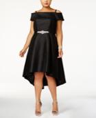 Xscape Plus Size Off-the-shoulder High-low Dress