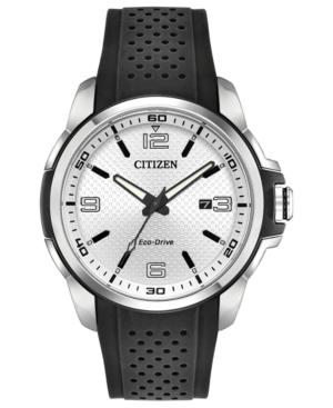 Citizen Drive From Citizen Eco-drive Men's Black Polyurethane Strap Watch 45mm