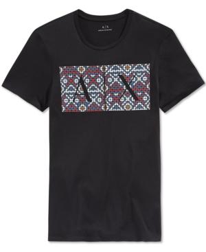 Armani Exchange Men's Native Graphic-print Logo T-shirt