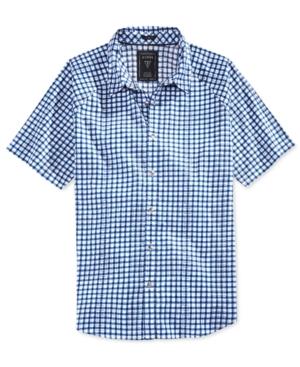 Guess Men's Turner Check Raglan-sleeve Shirt
