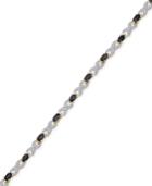 Two-tone Blue Crystal Flex Bracelet