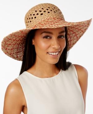 Bcbgeneration Eyelet Woven Floppy Hat