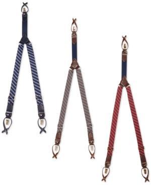 Tommy Hilfiger Striped Convertible Suspenders