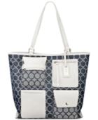 Nine West Signature Pop Pocket Jacquard Extra Large Tote