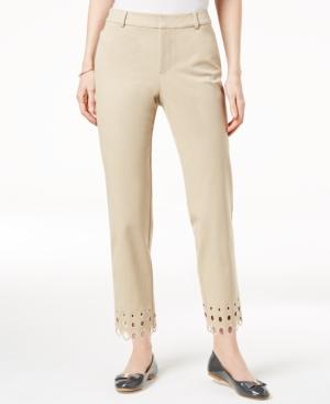 Charter Club Scalloped-hem Cropped Pants, Created For Macy's