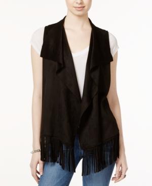 Steve Madden Faux-suede Fringe Vest