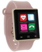 Itouch Unisex Pulse Blush Silicone Strap Smart Watch 41mm
