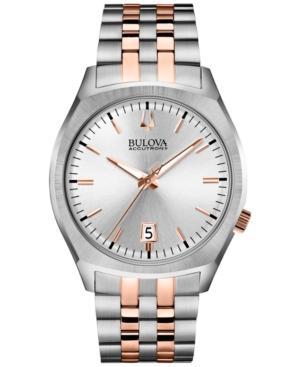 Bulova Accutron Ii Men's Surveyor Two-tone Stainless Steel Bracelet Watch 41mm 98b220