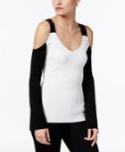 Yyigal Colorblocked Cold-shoulder Sweater, A Macy's Exclusive Style