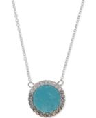 Judith Jack Silver-tone Stone And Crystal Pendant Necklace