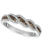 Le Vian Chocolatier Diamond Twist Ring (1/2 Ct. T.w.) In 14k White Gold