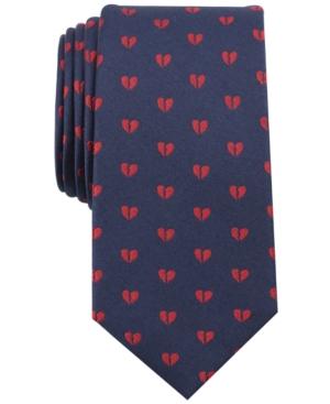 Bar Iii Men's Broken Heart Conversational Skinny Tie, Created For Macy's