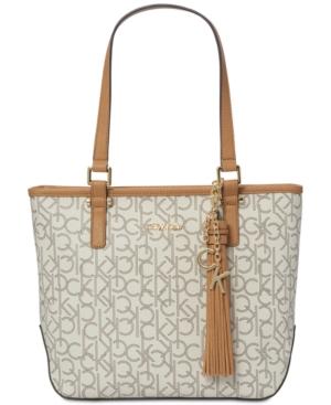 Calvin Klein Claire Monogram Signature Tote