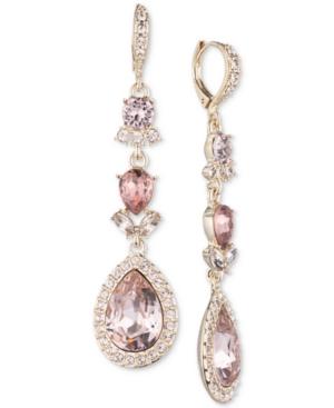 Givenchy Pear Halo Double Drop Earrings