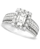 Engagement Ring, Certified Diamond (1-3/4 Ct. T.w.) And 14k White Gold